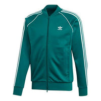adidas originals Sst Track Top Zipper Sports Jacket Green EJ9683