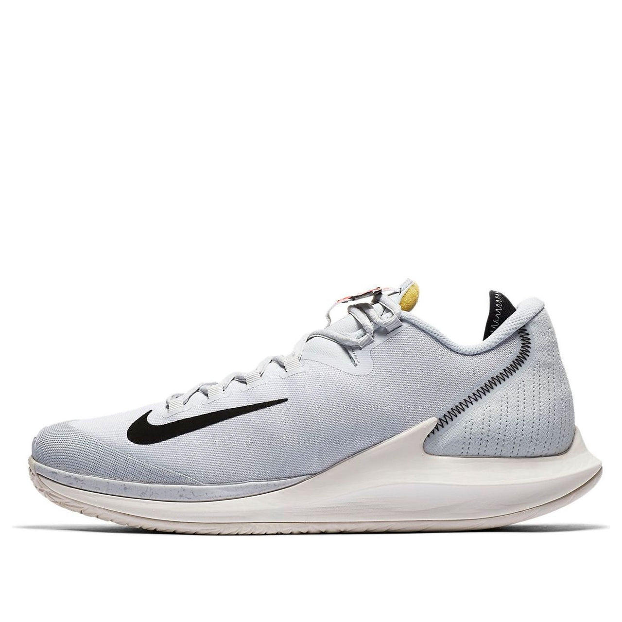 Nike Court Air Zoom Zero Low-Top Tennis Shoes Grey/Red AR6531-001