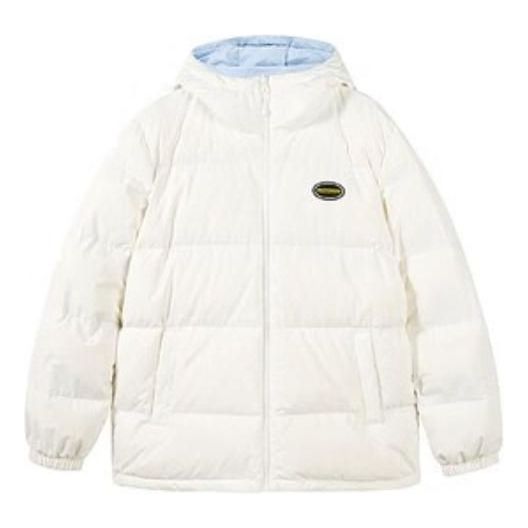 Skechers Hooded Leisure Reversible Down Jacket 'White Blue' L422U068-0074