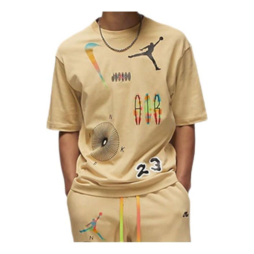 Air Jordan Graffiti Logo T-Shirt 'Khaki' DQ7363-252