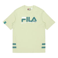 FILA FUSION Casual Sports Round Neck Loose Short Sleeve Retro Green T11M123102F-KK