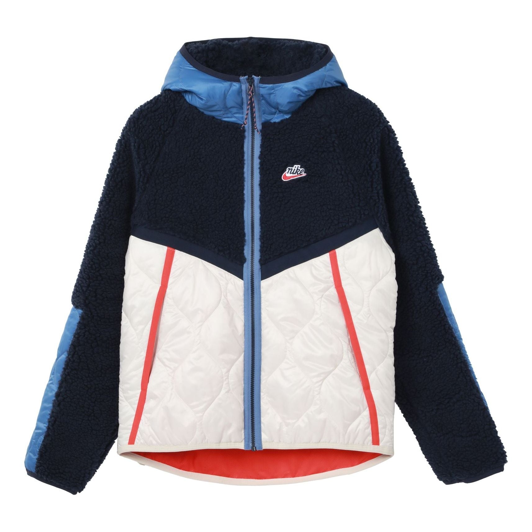 Nike Sportswear Heritage Color Warm Cap Jacket Men Obsidian Black CU4447-451