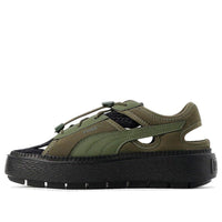 (WMNS) PUMA Platform Trace Light Mule 'Green Black' 382872-09
