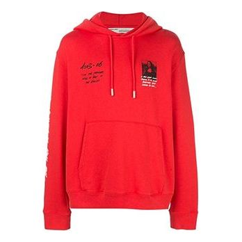 Off-White Mona Lisa Printing Ordinary Version Red OMBB034S1900300510201