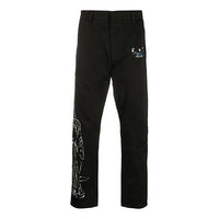 Off-White The Kiss Printed Straight-Leg Trousers OMCG017T20FAB0011001