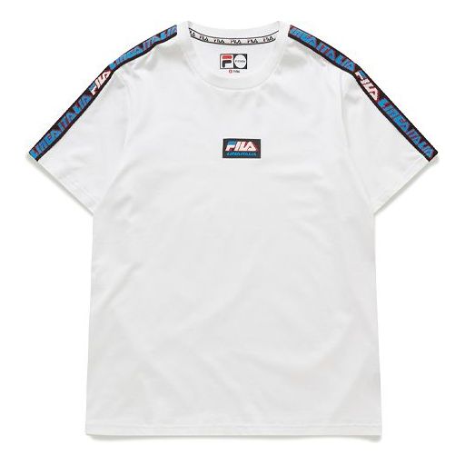 FILA Multi-Color Alphabet Short Sleeve White T11M026104F-WT