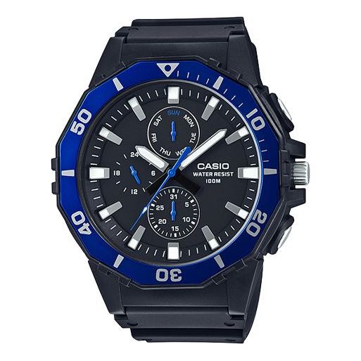 CASIO Waterproof Mens BlueBlack Analog MRW-400H-2A2021