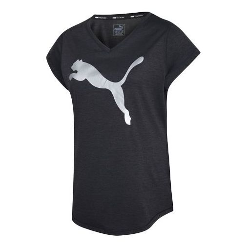 (WMNS) PUMA Running Gym Training Short Sleeve Black 517147-14