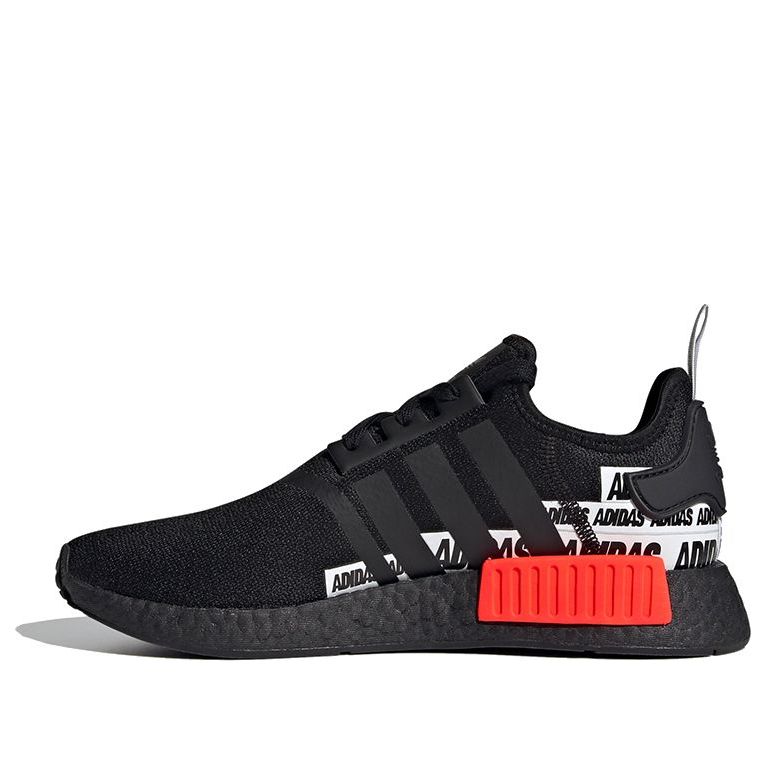adidas NMD_R1 'Wordmark Heel Stripe - Black Solar Red' FX6794