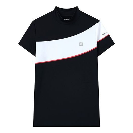 (WMNS) FILA High Collar Professional Sports Short Sleeve Blue A11W135112F-NV