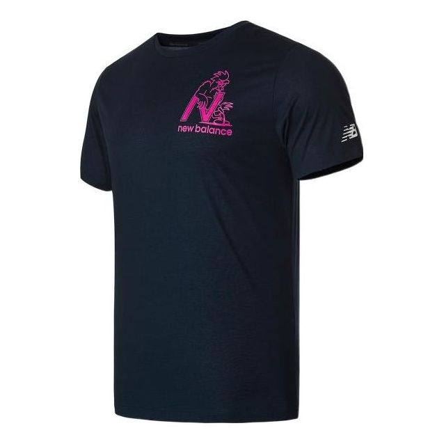 New Balance Men's New Balance Casual Breathable Printing Round Neck Short Sleeve Blue MT11071-EM1