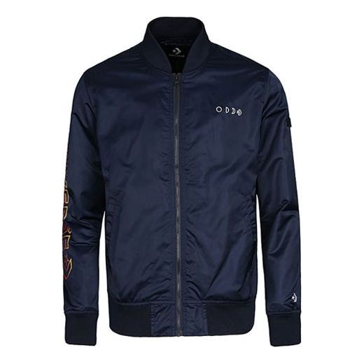 Converse Casual Sports Stand Collar Baseball Jacket Asia Sizing 'Navy' 10007769-A02