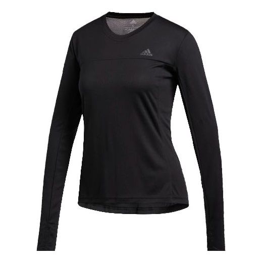 (WMNS) adidas Otr Ls Tee Running Sports Long Sleeves Black ED9311