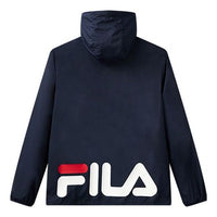 FILA Logo Printing Casual hooded Thin and light Jacket Blue F51M128712F-NV