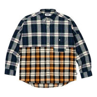 Palace Checkmate Drop Shoulder Shirt 'Navy' P25SHT020