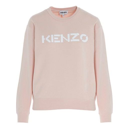 (WMNS) KENZO Chest Alphabet Logo Printing Pullover Hoodie Pink FA62SW8214MD-34