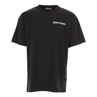 Men's PALM ANGELS Alphabet Printing Short Sleeve Black PMAA001S194130081001