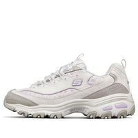 (WMNS) Skechers D'Lites 1.0 White/Purple 66666329-WLV