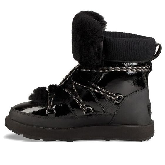 (WMNS) UGG Highland Waterproof Fleece Lined Black 1096467-BLK