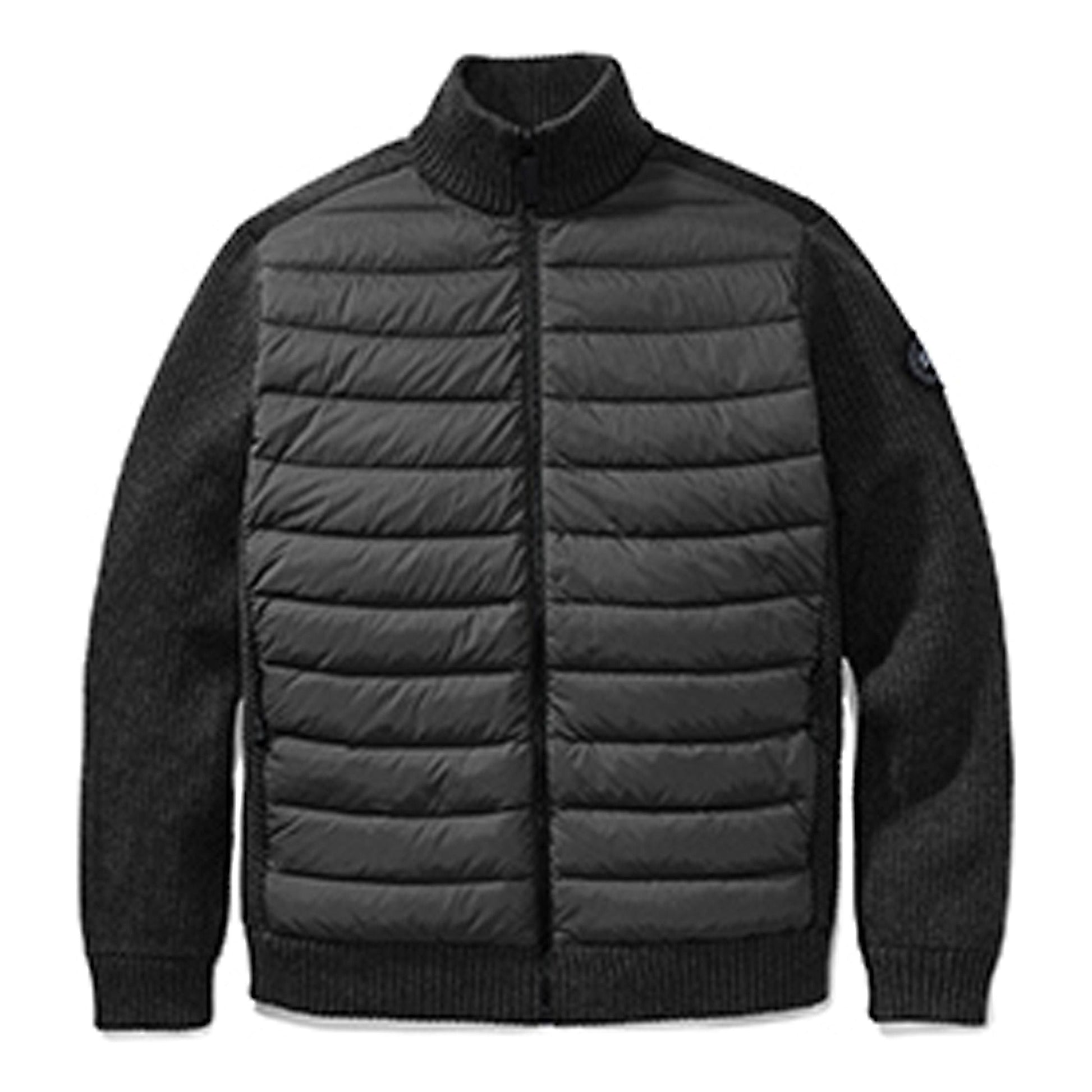 Canada Goose Hybridge Black Label Knitted Down Jacket For Men Black 6930M-61