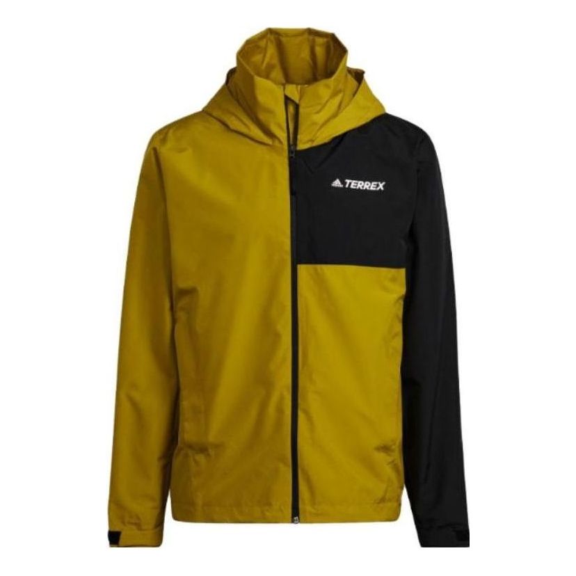 adidas Terrex Multi RAIN.RDY Two-Layer Rain Jacket Asia Sizing 'Green Black' HI1626