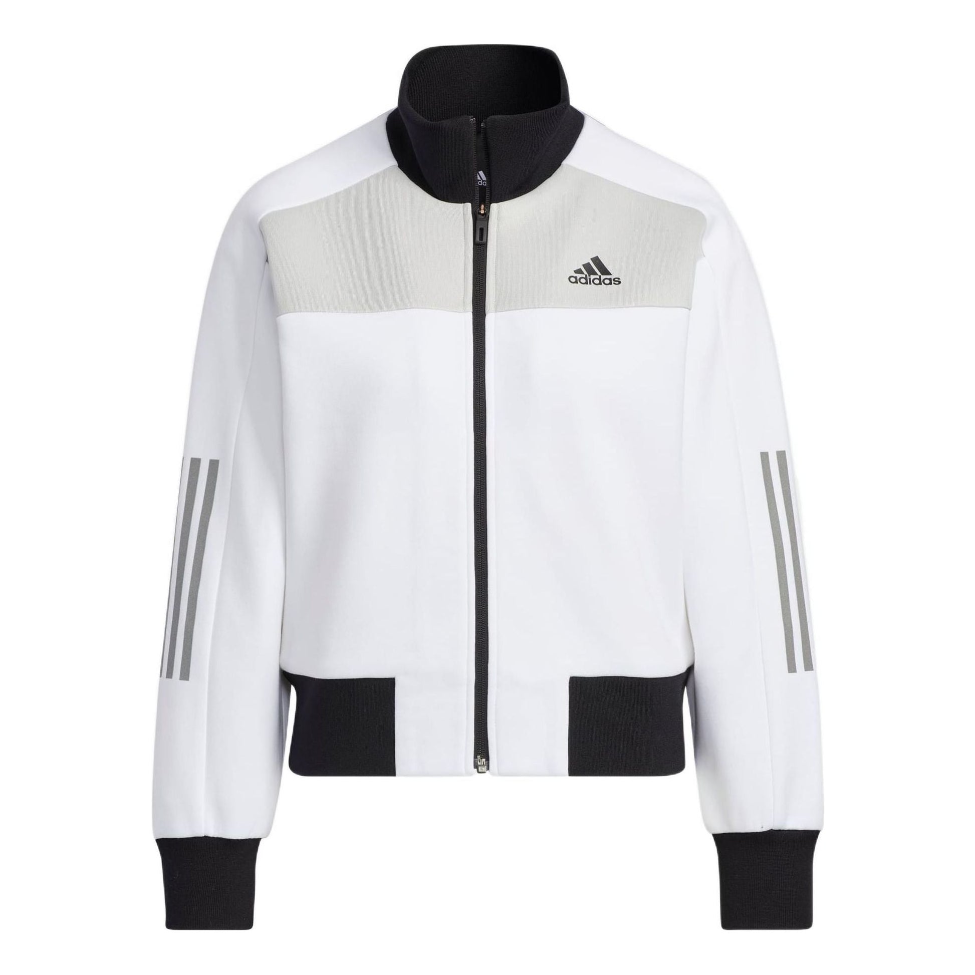 (WMNS) adidas UST Jacket Asia Sizing 'White Black' HM7089