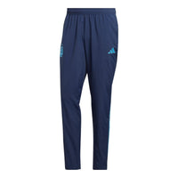 Men's adidas Logo Printing Design Elastic Waistband Straight Sports Pants/Trousers/Joggers Blue HF3940