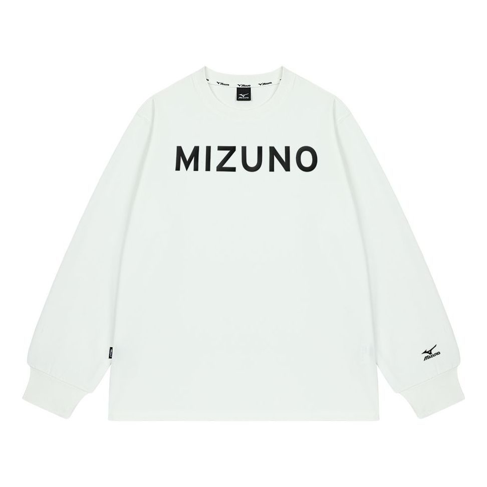 Mizuno Logo Graphic Long Sleeve T-shirt 'White' A2CA2A10