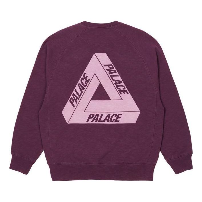 Palace Tri-Ferg Slub Crew 'Purple' P23CS140