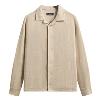 KITH Geometric Knit Cohen Shirt 'Hallow' KHM034472-103