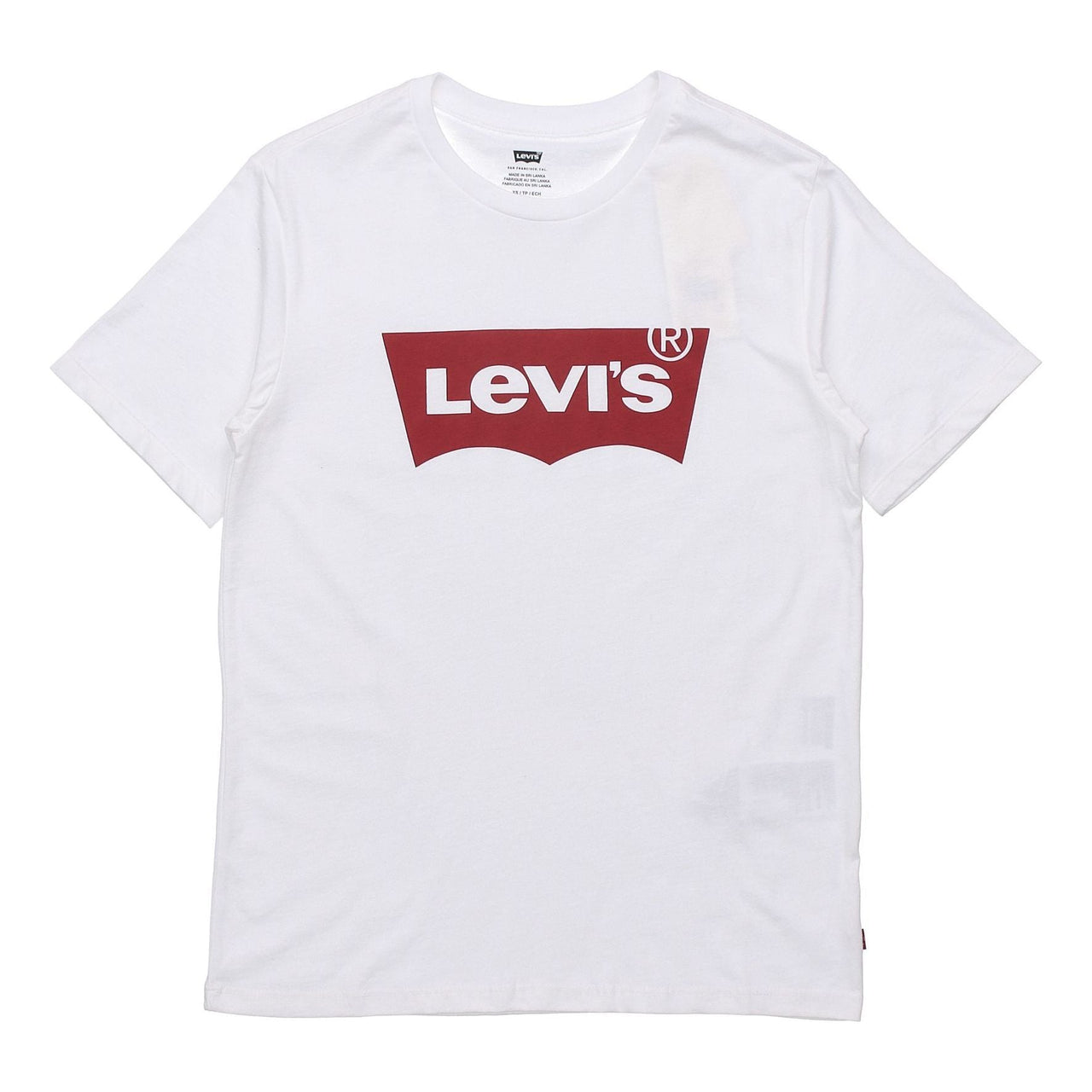 Men's Levis Classic Logo White Printing Short Sleeve White 17783-0140