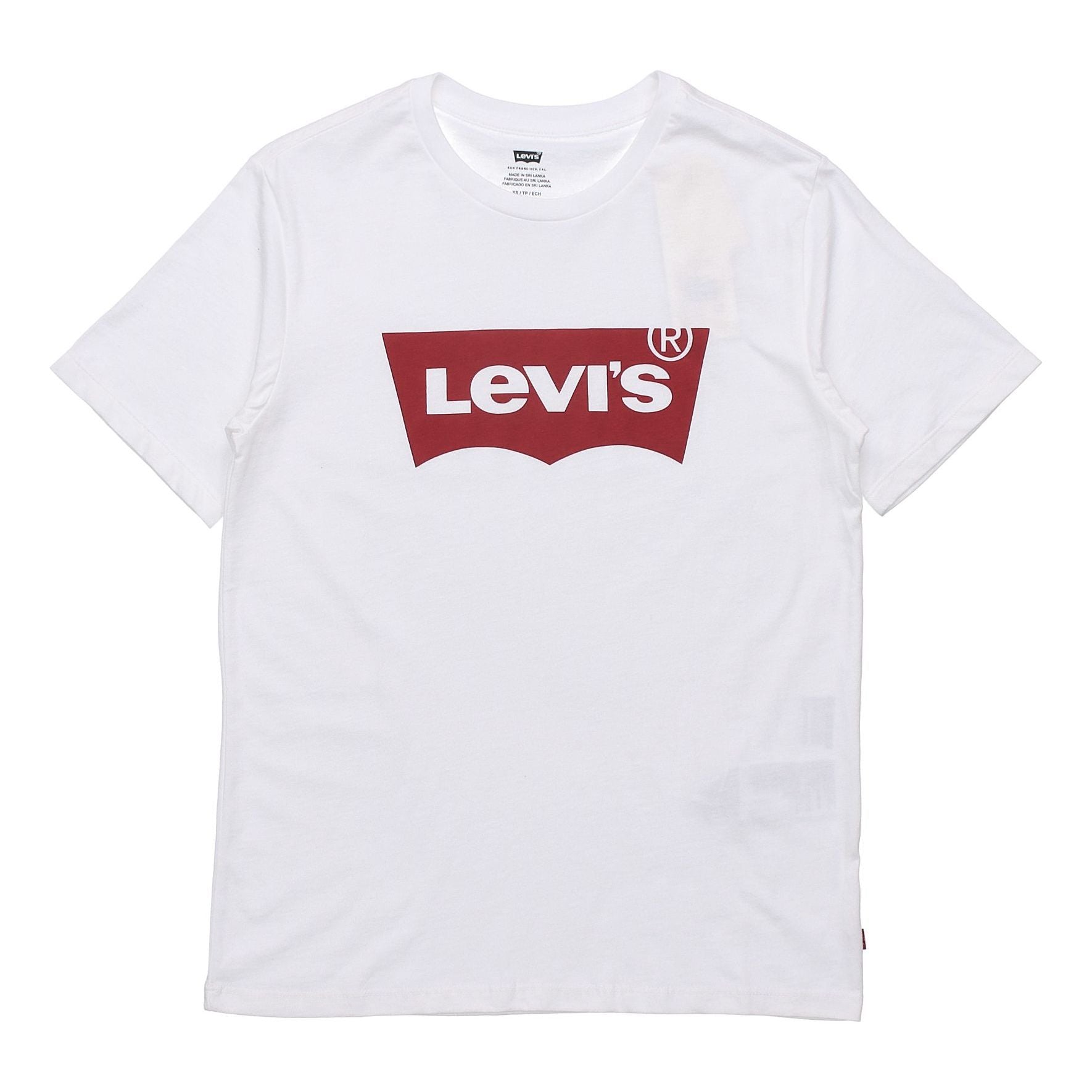 Men's Levis Classic Logo White Printing Short Sleeve White 17783-0140