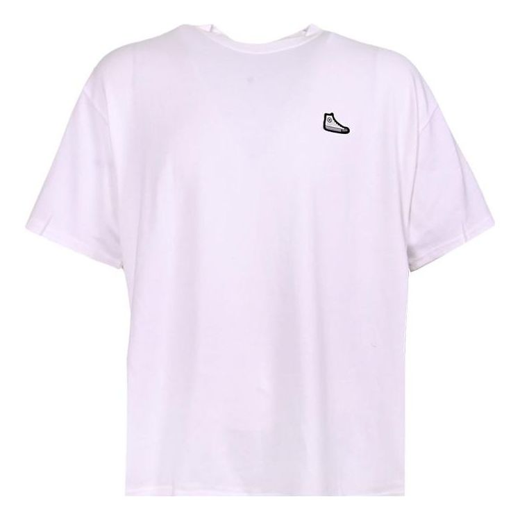 Converse Go-To Sneaker Patch T-Shirt Asia Sizing 'White' 10025397-A02