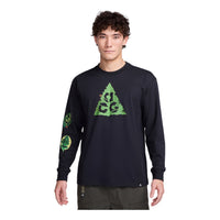 Nike Long Sleeves T-Shirt Asia Sizing 'Black' HJ0803-010