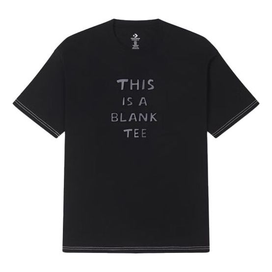 Converse Logo T-shirt Asia Sizing 'Black' 10025873-A02