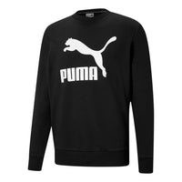 PUMA Classics Logo Crew TR Sweater 'Black White' 531366-01