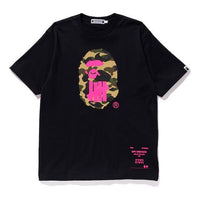 A Bathing Ape x UNDEFEATED Shanghai limited Ape Head Tee 'Black Pink' TBD-BAPE-018