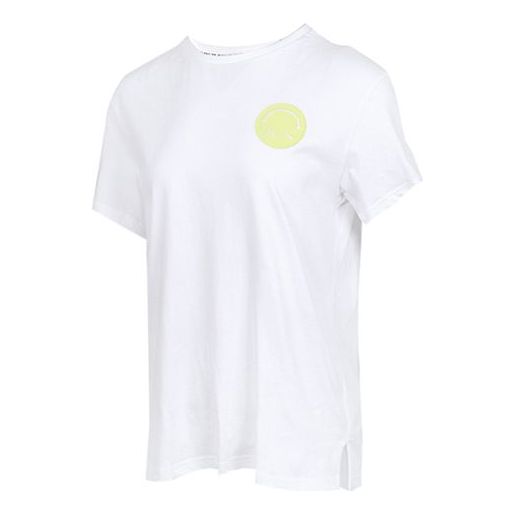 (WMNS) PUMA Breathable Cozy Round Neck Short Sleeve White 598628-02