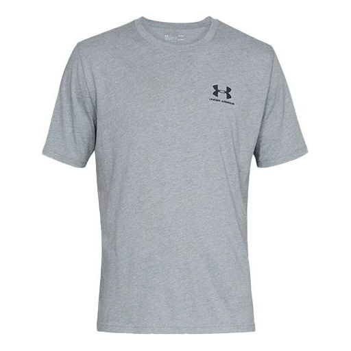 Under Armour Sportstyle Left Chest T-shirt 'Grey' 1326799-036