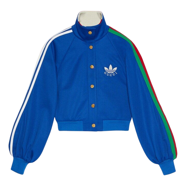 Gucci x adidas Cropped Jacket 'Cobalt Blue' 693406-XJEGU-4153