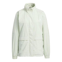 (WMNS) adidas Word Woven Jacket Asia Sizing 'Green' HM2807