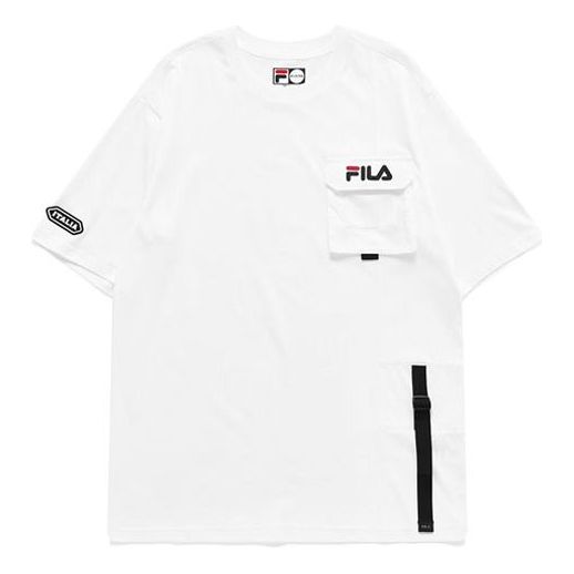 FILA FUSION Round Neck Pullover Short Sleeve White T11M123106F-WT