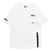 FILA FUSION Round Neck Pullover Short Sleeve White T11M123106F-WT