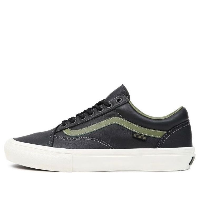 Vans Skate Old Skool Butter Leather 'Black Green' VN0A5FCBYJ7