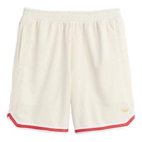 Men's adidas Stripe Logo Printing Straight Casual Pants/Trousers Japanese Version Creamy White HC2195