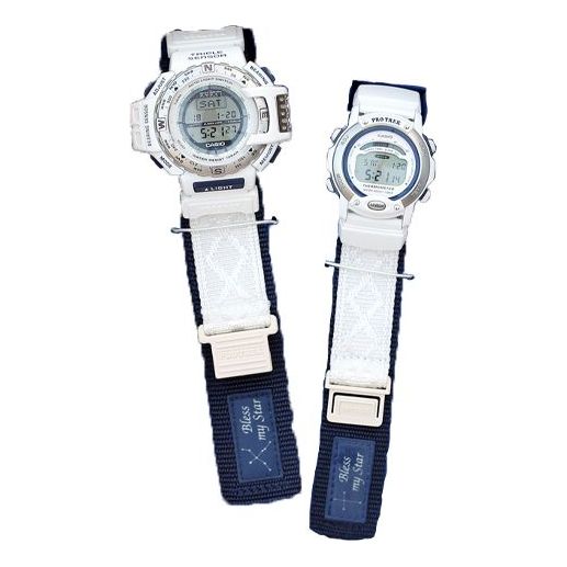 CASIO Unisex G Shock STARDUST LOVERS Blue/White Couple PRT97-2