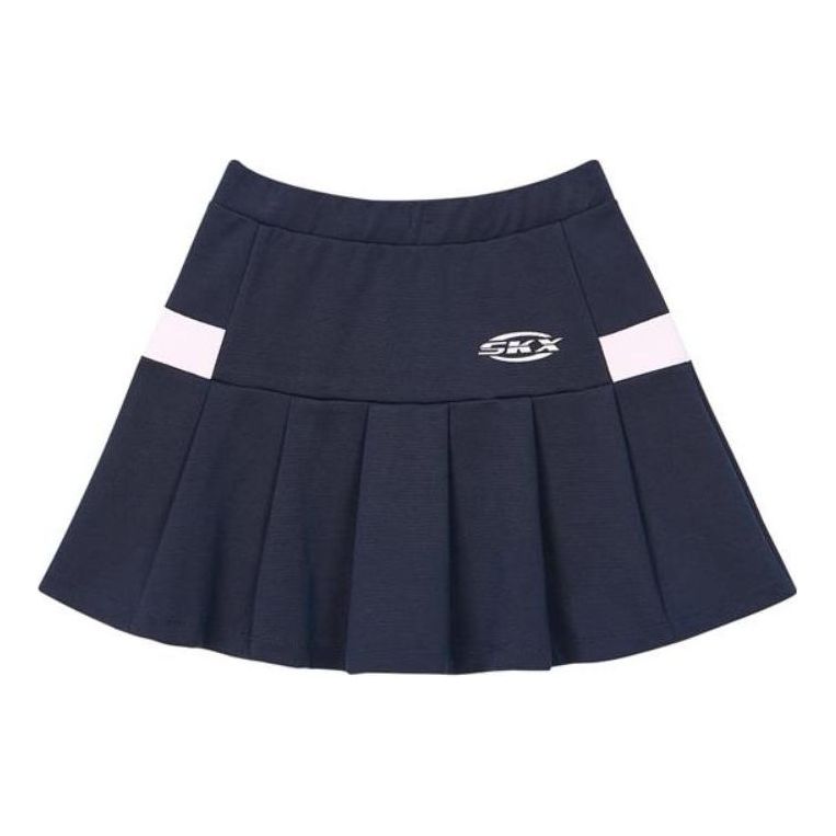 (GS) Skechers SKX Tennis Skirt 'Navy White' P122G026-002Z