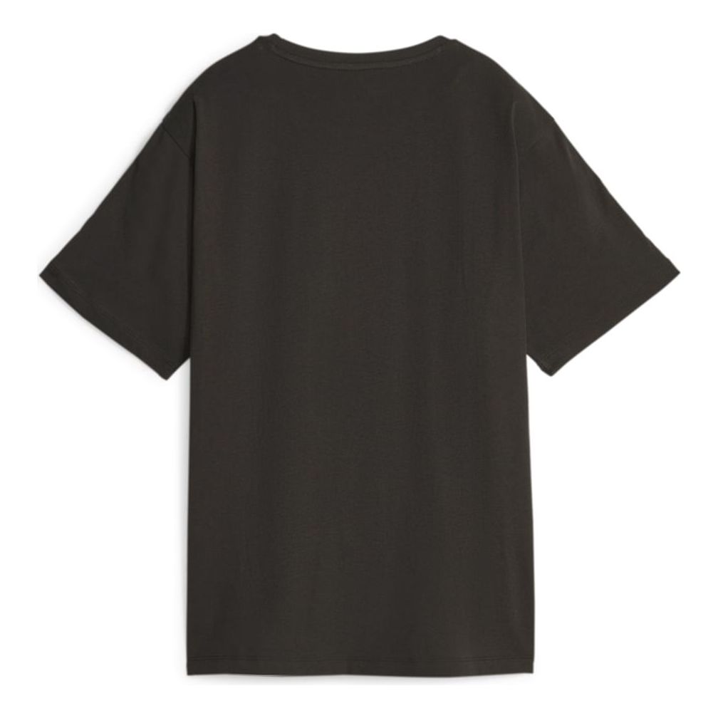 PUMA Essential Minimal Gold T-Shirt 'Black with Side Stripes' 680018-01