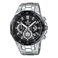 Men's CASIO EDIFICE Series Fashion Waterproof Quartz Watch Stainless Steel Strap Silver Mens EFR-554D-1A