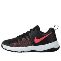 (GS) Nike Team Hustle Quick 'Black Racer Pink' 922680-003